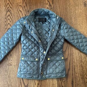 J.Crew Quilted Jacket with Gold Accents